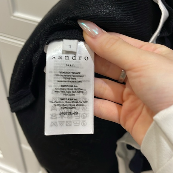 Sandro black skirt size 1 XS - Picture 5 of 10
